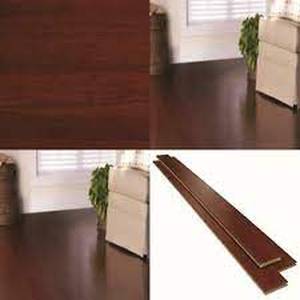Strand Woven Mahogany 38 in. T x 5-18 in. W x 72 in. L Engineered Click Bamboo Flooring (128.75 Sq Ft)
