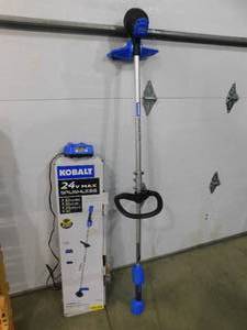 lot 10 image: Kobalt 24-Volt 12-in Straight Cordless String Trimmer