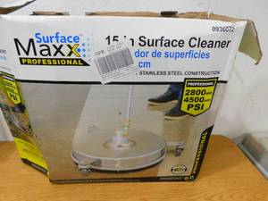 lot 45 image: SurfaceMaxx Pro 15-in 4500 PSI Rotating Surface Cleaner for Gas Pressure Washers