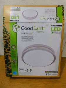 lot 46 image: Good Earth Lighting Jordan 14 Decorative LED Ceiling Light Dimable - Open Box