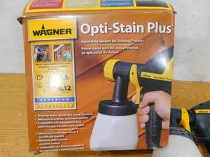 lot 66 image: Wagner Opti-Stain Plus Corded Electric Handheld HVLP Paint Sprayer (Compatible with Stains)