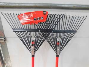 lot 98 image: (2) CRAFTSMAN 24-in Lawn and Leaf Rake