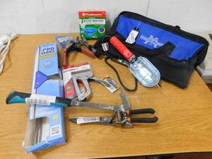 lot 120 image: Assorted Hand Tool Lot & Bag