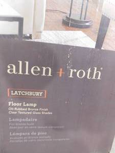 lot 129 image: allen  roth Latchbury 66.55-in Bronze Multi-head Floor Lamp