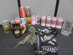 lot 35 image: COLLECTABLE BEER CANS PLUS MORE