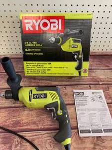 Ryobi 58� Hammer Drill (Tested Working)