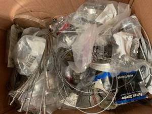 Large Box of Cable & Cable Clamps