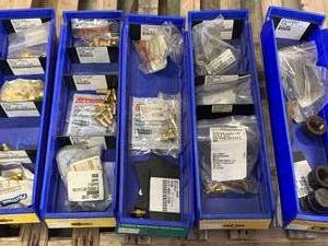 Lot of Five Bins of Miscellaneous Hardware