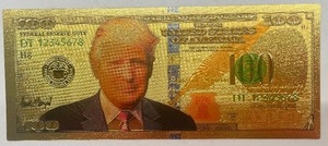 Trump $100 Gold Bill