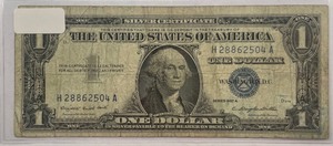 1957A $1 Silver Certificate - H28862504A