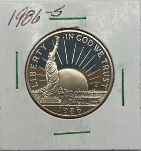 1986-S Statue of Liberty Proof Commemorative Half Dollar