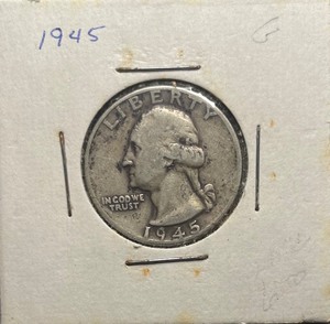 1945 Washington Silver Quarter