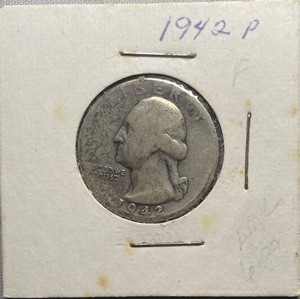 1942 Washington Silver Quarter