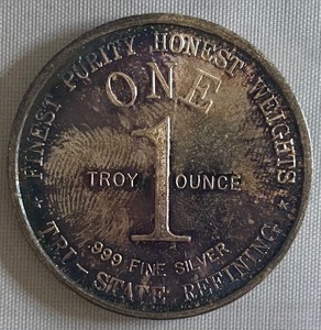 1976 - 1 Ounce Silver .999 Fine