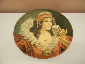lot 16 image: VINTAGE FALSTAFF BEER METAL SERVING TRAY LARGE 16 TRAY 1971 - GRET PIECE - SEE PICTURES