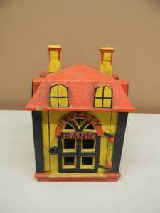 lot 28 image: VINTAGE NOVELTY BANK - MECHANICAL CAST IRON BANK - NICE - SEE PICTURES