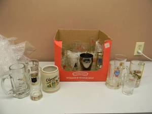 lot 59 image: LARGE COLLECTION OF BEER GLASSES - NICE COLLECTION - SEE PICTURES