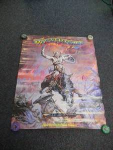 lot 63 image: VINTAGE ORIGINAL PROMO POSTER - MOLLY HATCHET BEATIN THE ODDS - FANTASTIC PIECE - APPROX 38 BY 45 - SEE PICTURES
