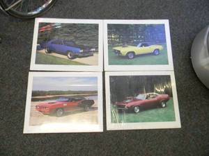 lot 66 image: VINTAGE MOPAR MUSCLE CAR PHOTOS - READY FOR FRAMING - APPROX 20 by 16 - SEE PICTURES