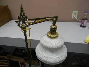 lot 79 image: ANTIQUE FLOOR LAMP - VERY COOL PIECE - APPROX 56 TALL - SEE PICTURES
