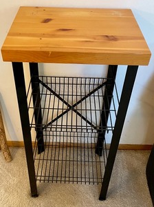 lot 139 image: Simple Shelf with Wooden Top