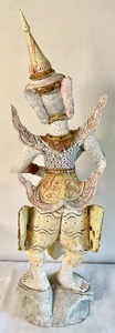 lot 126 image: Wooden Figurine from Thailand