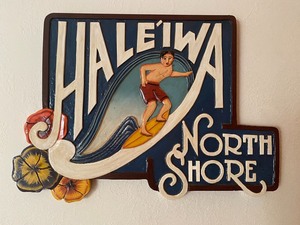 lot 49 image: Haleiwa North Shore Decorative Wall Sign