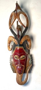 lot 41 image: Large Elaborate African Wall Mask