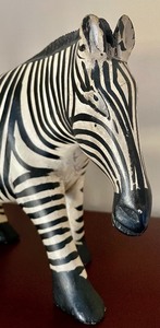 lot 162 image: Wooden Zebra from Kenya