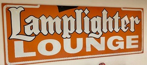 lot 197 image: Lamplighter Lounge Wooden Sign