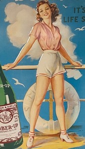 lot 195 image: Sober Up Tin Sign
