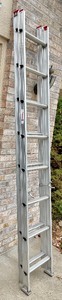 lot 290 image: Keller 16 Foot Aluminum Extension Ladder