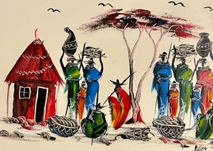 lot 227 image: Kenyan Art of the Masai People