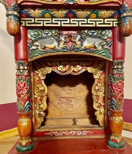 lot 230 image: Tibetan Wooden Shrine