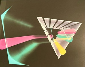 lot 236 image: Decorative Abstract Print