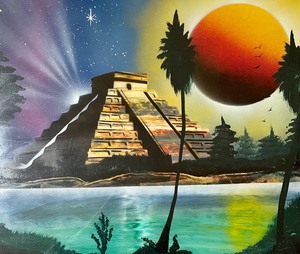 lot 242 image: Framed Art from Mexico