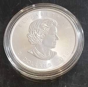 2016 CANADA $5 SILVER MAPLE LEAF IN AIRTITE (1OZ .9999 FS)