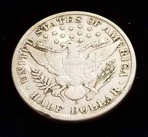 1908-O US BARBER SILVER HALF DOLLAR