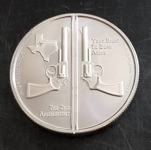 1 TROY OZ .999 FINE SILVER 2ND AMENDMENT CRACKER (2 X 12 OZ)