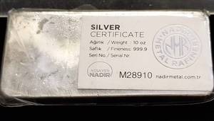 10 TROY OZ .999 FINE SILVER BAR SEALED