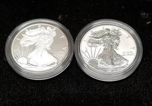 2012 US SAN FRANCISCO MINT SPECIAL SILVER EAGLE 2 COIN PROOF SET