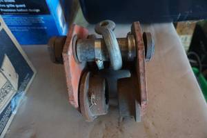 lot 66 image: Heavy Duty I-Beam Over Head Hoist Track Mount