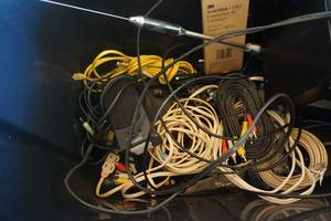 lot 68 image: Lot of Electronic Cabling With Ethernet, RCA Jacks and More
