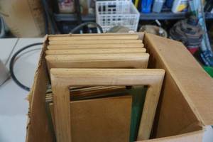 lot 71 image: Lot of 6 Wood Picture Frame Kits
