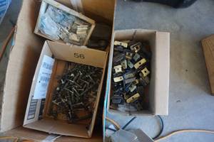 lot 82 image: Lot of DoorCabinet Hinges With Decorative Door and Drawer Pulls