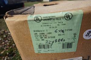 lot 87 image: General Cable 4PR 24AWG Ivory Electrical Wire