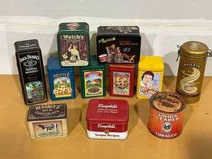 Assorted Metal Tins