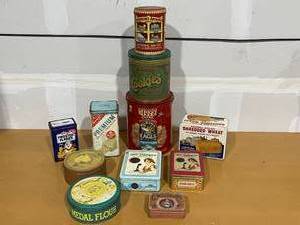 Assorted Metal Tins