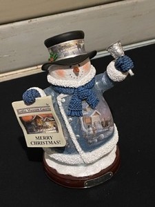 Christmas Porcelain Snowmen, Bird and Girl and Boy