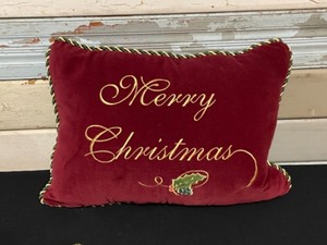 Christmas Decorations Santa, Snowmen, and Gingerbread Men. Merry Christmas Plush Pillow